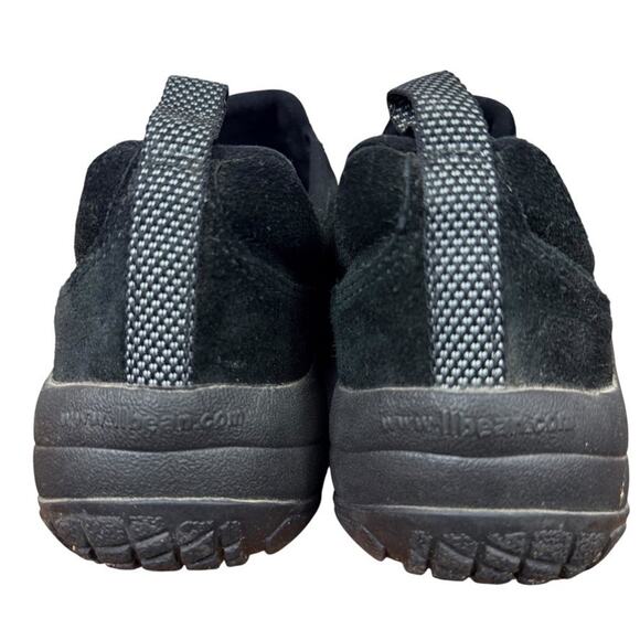 LL Bean Suede Leather Black Slip On Loafers Casual Shoes Round Toe Low Top 8 M - Picture 11 of 16